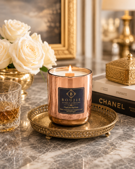 Boujie Oud De Parfum Candle | Luxury Soy Wax Scented Candle | Boujie Candle Company