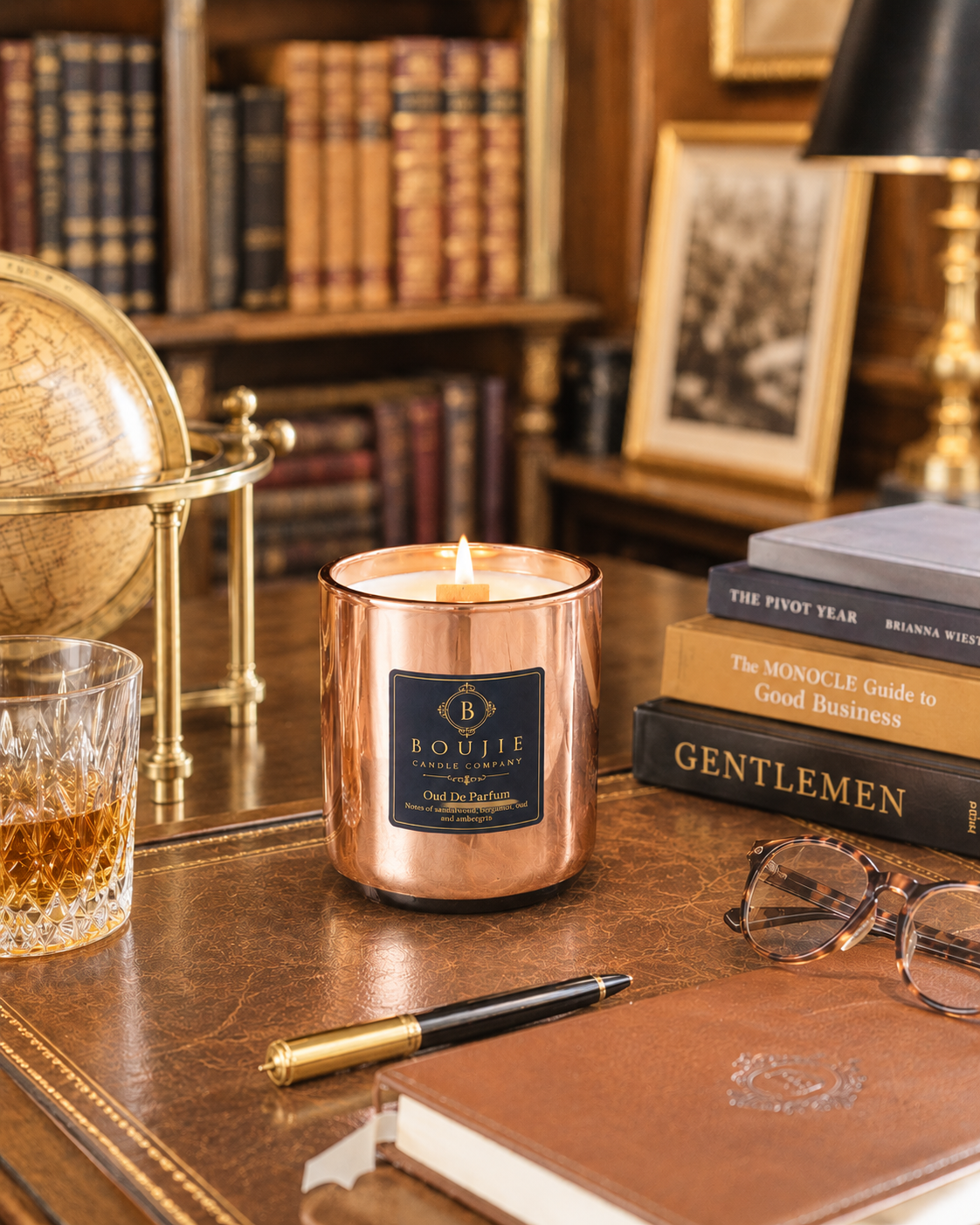 Boujie Oud De Parfum Candle | Luxury Soy Wax Scented Candle | Boujie Candle Company